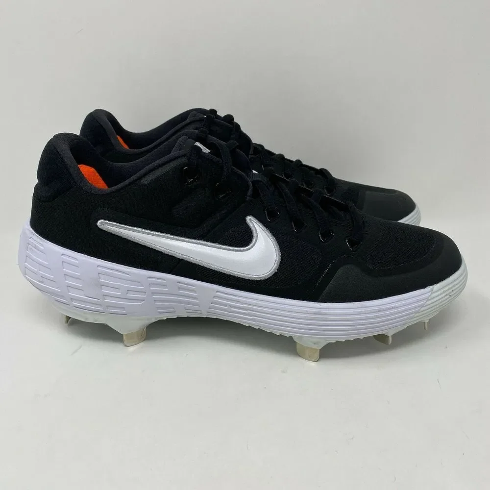 Nike‎ Alpha Huarache Elite 2 Low Baseball Cleats Men's size 7 Black White